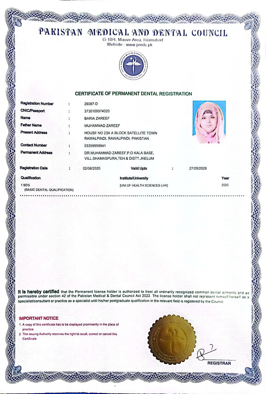 Certificate 1